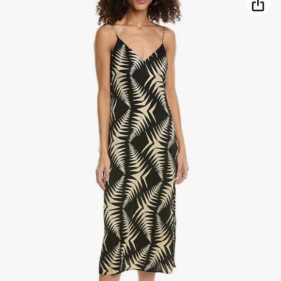 New with tags ba&sh Robe Napi Black & Cream Strappy Dress size US 8 M - Picture 14 of 17